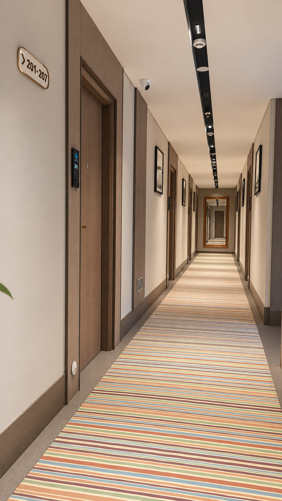 Guest room corridor