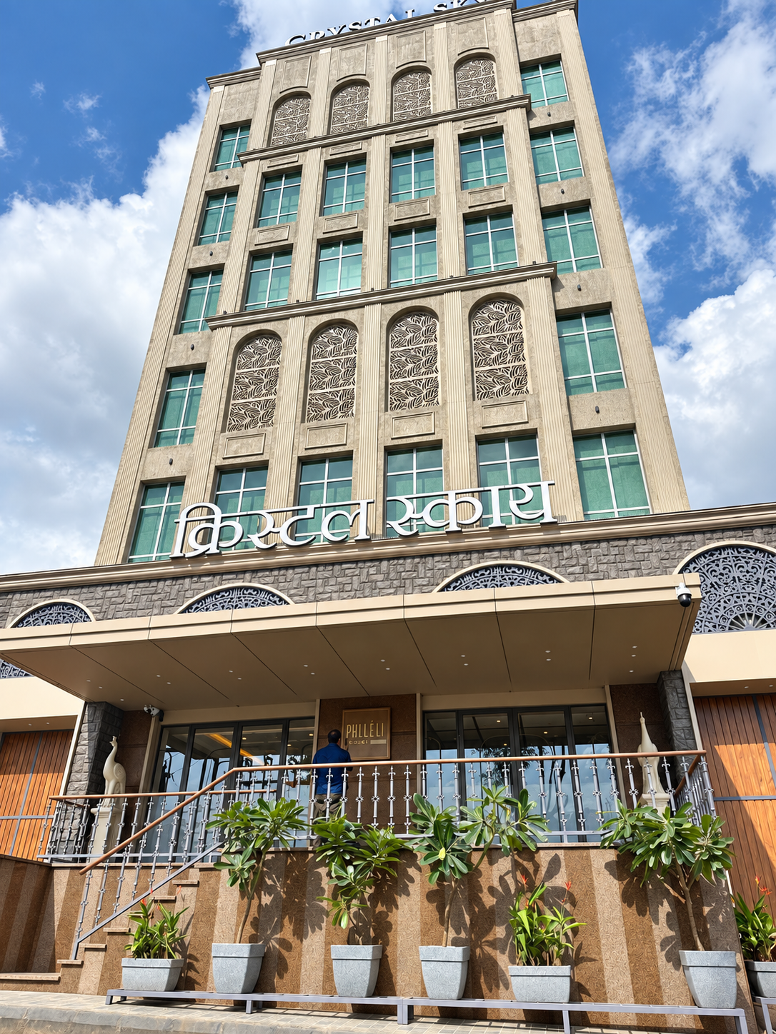 Crystal Sky Boutique Hotel building by day, full photograph